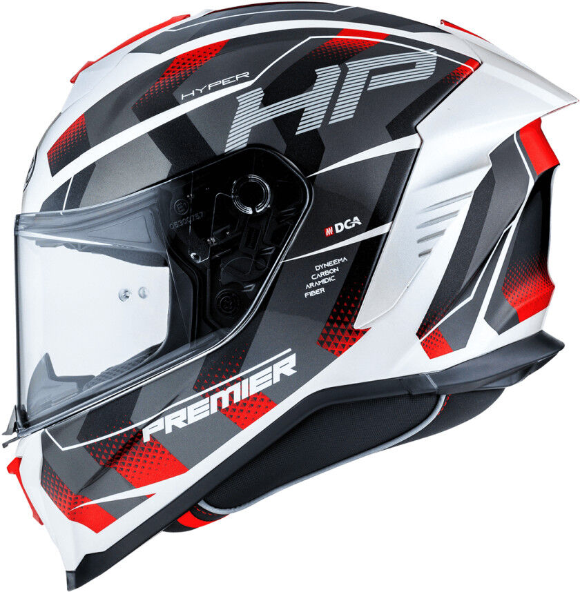 Casco Moto Integrale Premier HYPER HP2 Bianco Rosso taglia XL