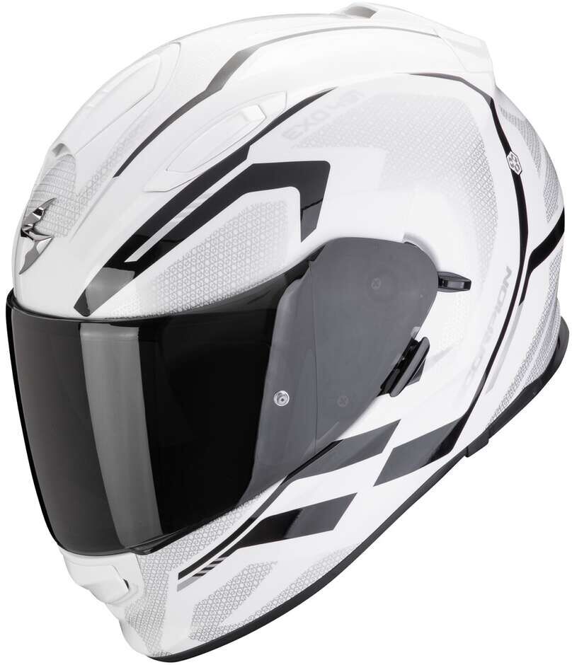 Casco Moto Integrale Scorpion EXO 491 KRIPTA Bianco Nero taglia 2XL