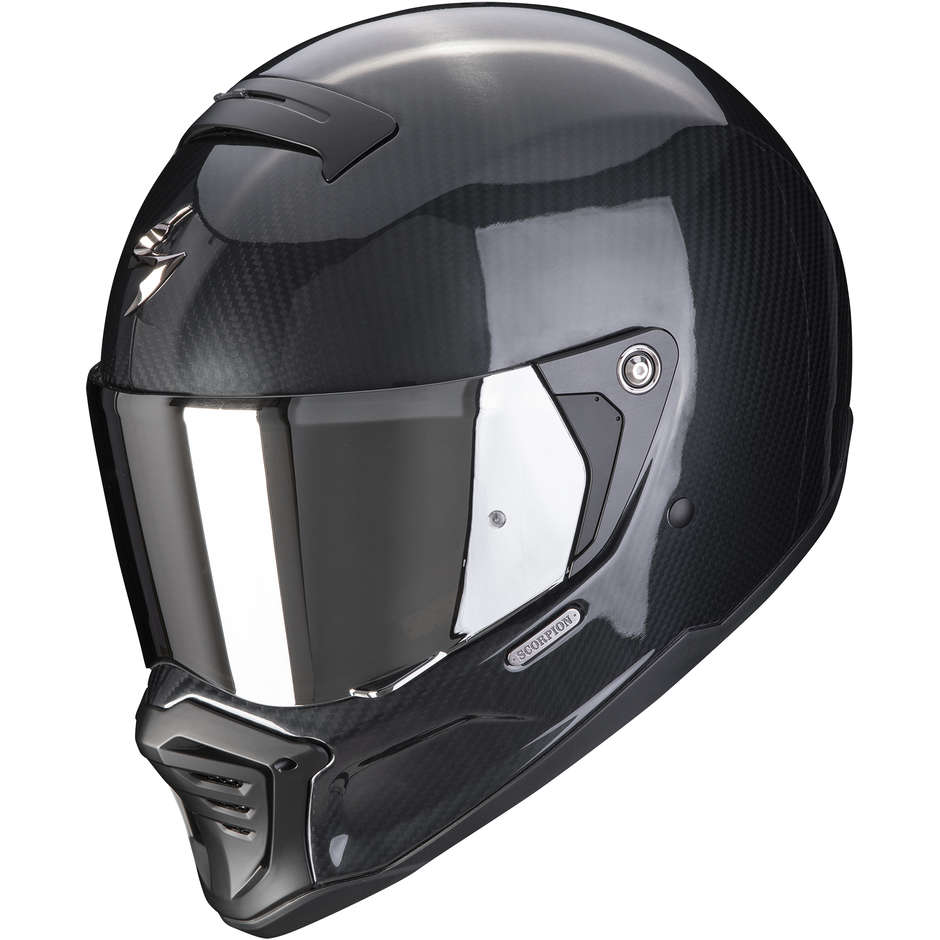 Casco Moto Integrale Scorpion EXO-HX1 CARBON SE SOLID Nero taglia XS