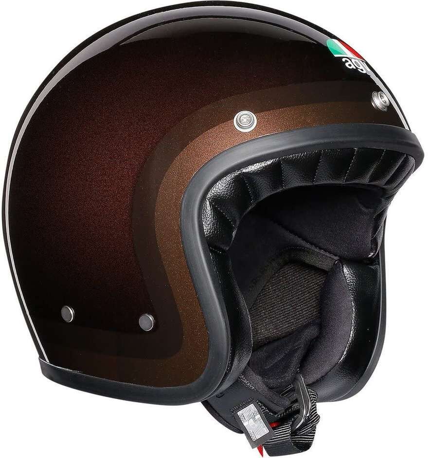 Casco Moto Jet Agv Legend X70 Multi Trofeo Cioccolato taglia XS