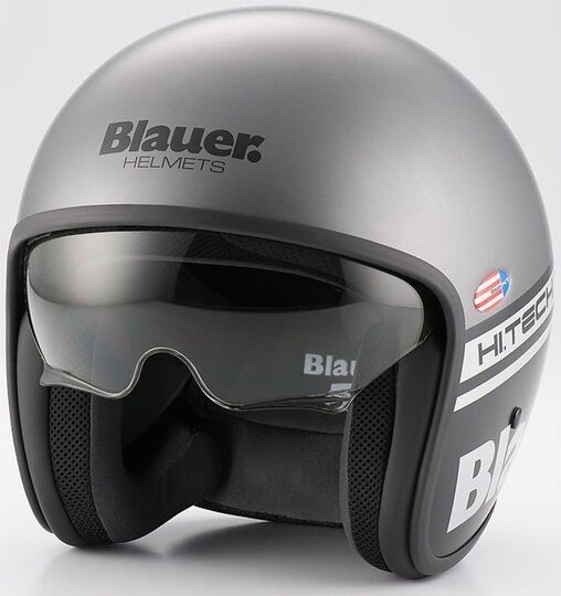 Casco moto Jet Blauer Pilot 1.1 HT In Fibra Multicolor Grigi taglia M