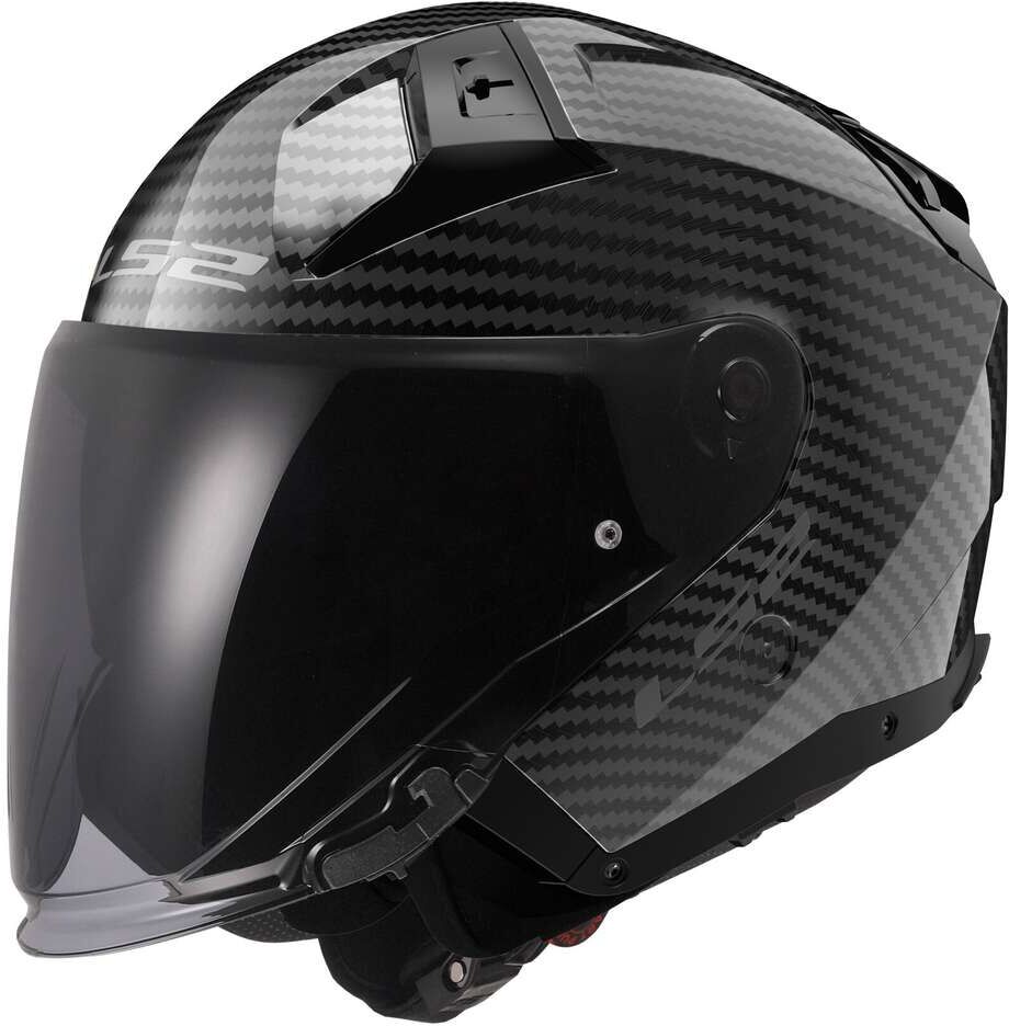 Casco Moto Jet Carbonio Ls2 OF603 INFINITY 2 CARBON Solid Ca taglia 3X