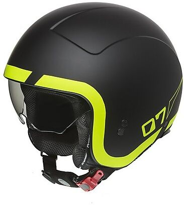 Casco Moto Jet Custom Premier ROCKER LNY 9 BM Nero Opaco Gia taglia L