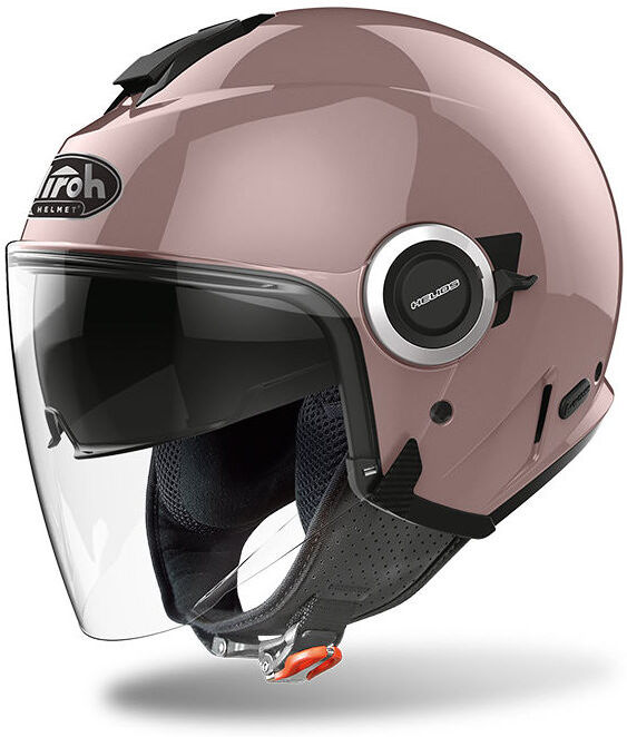 Casco Moto Jet Doppia Visiera Airoh HELIOS Rosa Metallic taglia MC