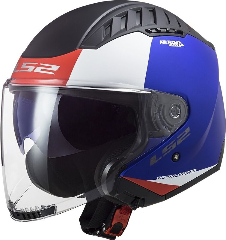 Casco Moto Jet Doppia Visiera Ls2 OF600 Copter URBANE Blu Ro taglia M