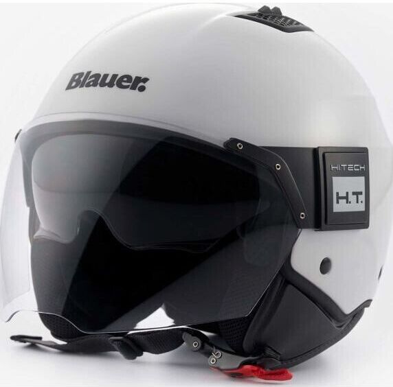 Casco Moto Jet in Fibra Blauer BET HT Monochrome Bianco taglia 2XS