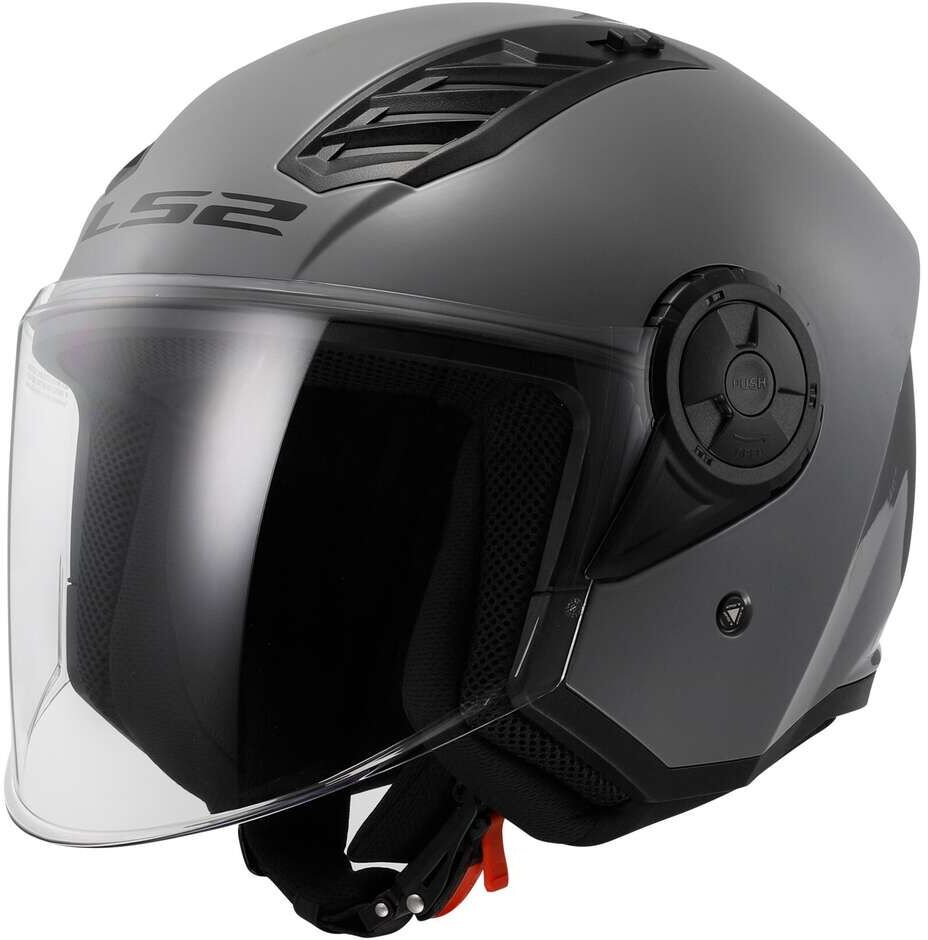 Casco Moto Jet Ls2 OF616 AIRFLOW 2 SOLID Nardo Grey taglia M