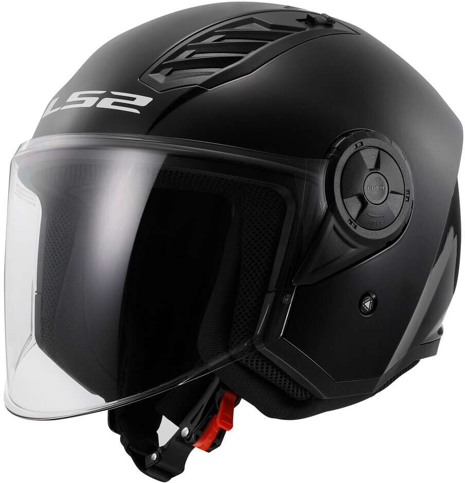 Casco Moto Jet Ls2 OF616 AIRFLOW 2 SOLID Nero taglia XL