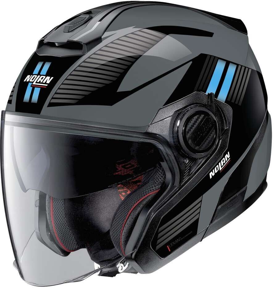 Casco Moto Jet Nolan N40-5 06 CROSSWALK N-COM 034 Nero Azzur taglia 2X