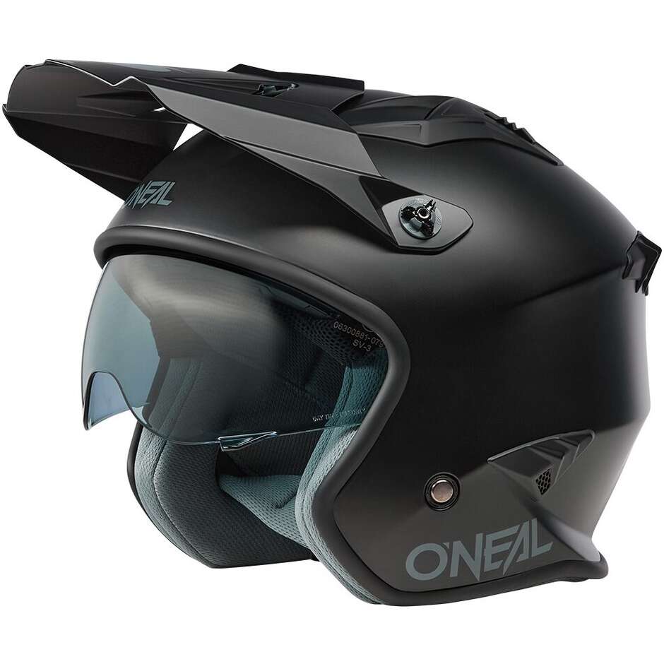 Casco Moto Jet Oneal VOLT Helmet SOLID Nero Opaco taglia L