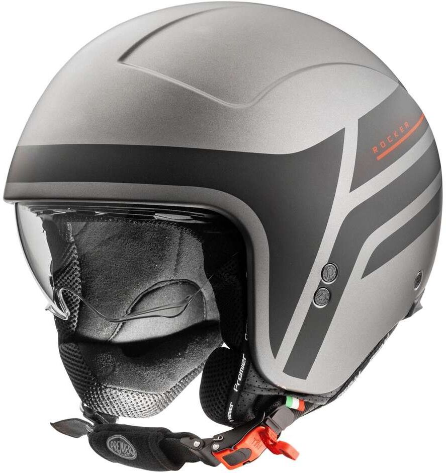 Casco Moto Jet Premier ROCKER ON 17 BM taglia L