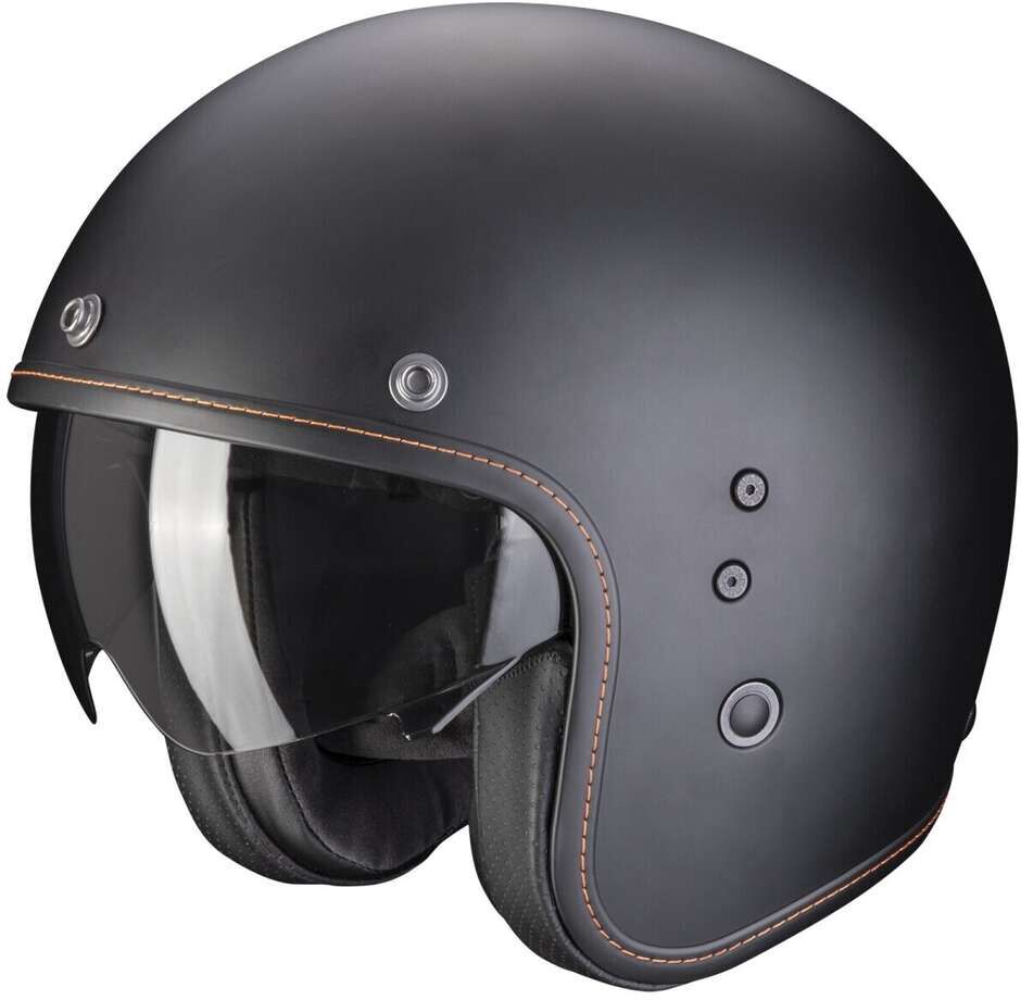 Casco Moto Jet Scorpion BELFAST EVO SOLID Nero Opaco taglia 3XL