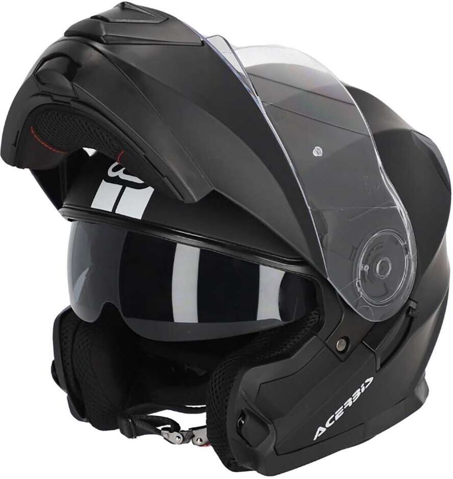 Casco Moto Modulare Acerbis Doppia Visiera SEREL 22.06 Nero taglia L