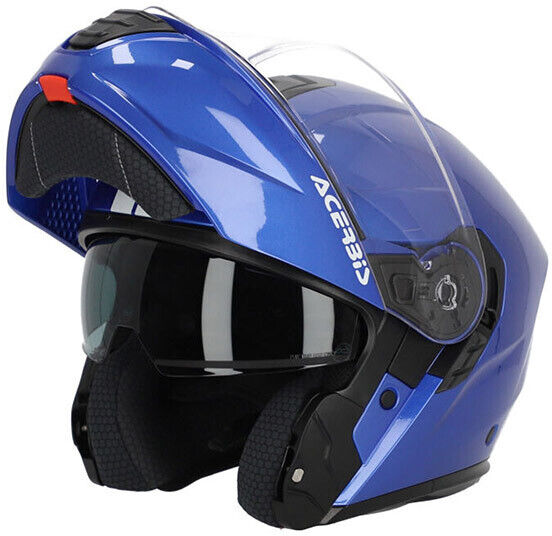 Casco Moto Modulare Acerbis TDC 2206 Doppia Omologazione Blu taglia M