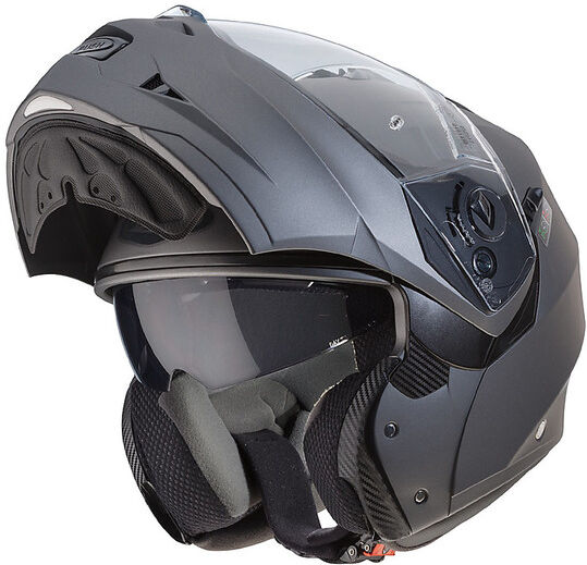 Casco Moto Modulare Caberg DUKE II Grigio Opaco taglia XS