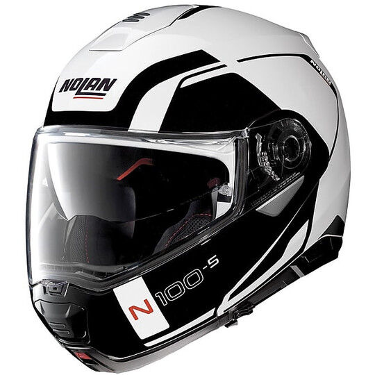 Casco Moto Modulare Nolan N100.5 Consistency N-Com 019 Bianc taglia S