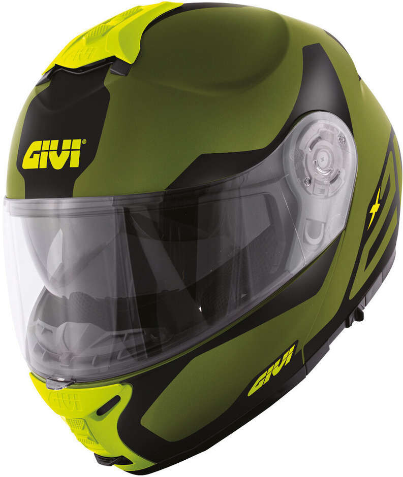 Casco Moto Modulare P/J Givi X.21 CHALLENGER Spirit Verde Op taglia L