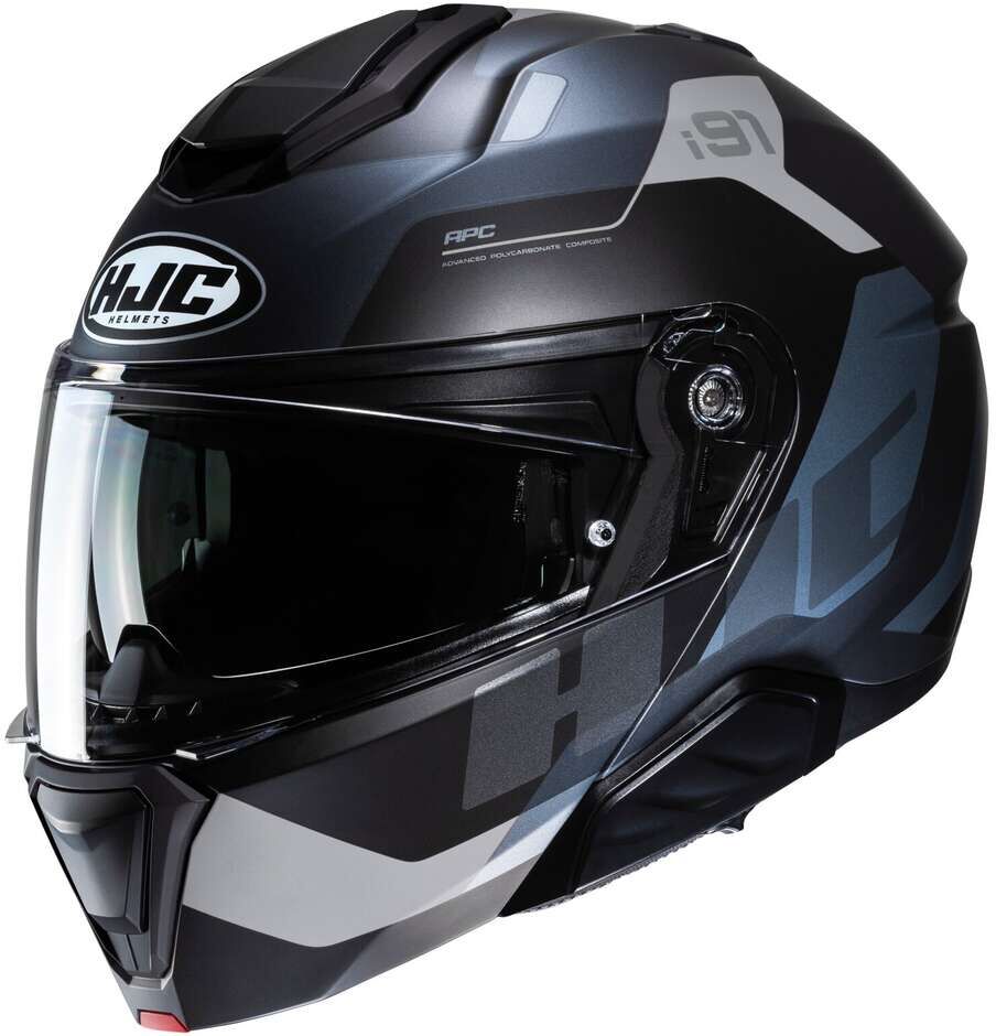 Casco Moto Modulare P/J Hjc i91 CARST MC5SF Nero Grigio Opac taglia XL