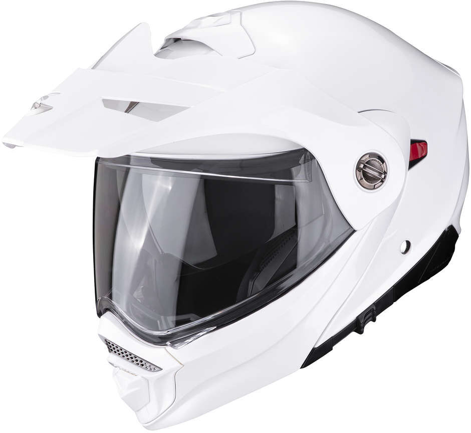 Casco Moto Modulare P/J Scorpion ADX-2 SOLID Bianco Perla taglia M