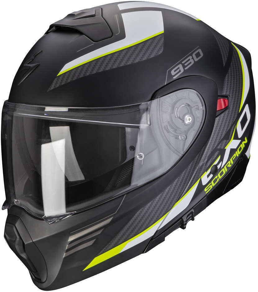 Casco Moto Modulare P/J Scorpion EXO-930 NAVIG Nero Opaco Gi taglia XL