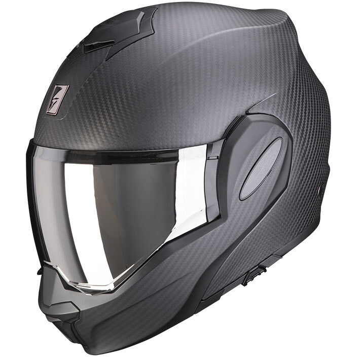 Casco Moto Modulare P/J Scorpion EXO-TECH EVO CARBON SOLID N taglia S