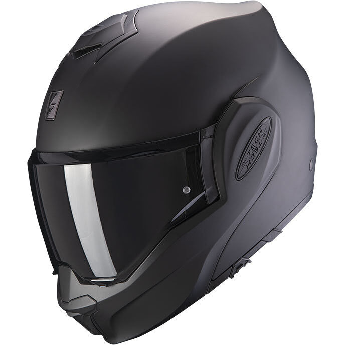 Casco Moto Modulare P/J Scorpion EXO-TECH EVO SOLID Nero Opa taglia M