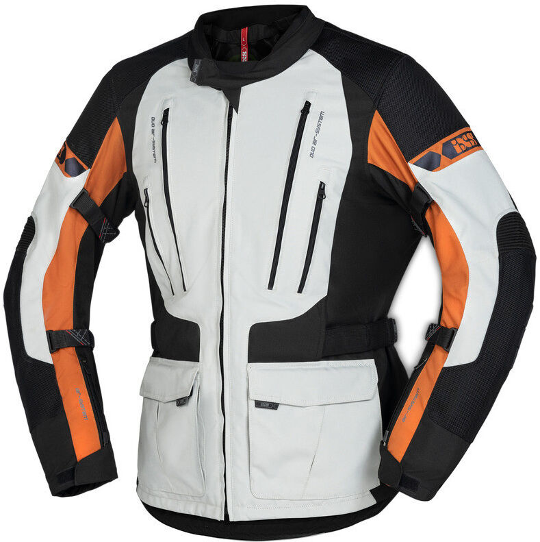 Giacca Moto In Tessuto Ixs LENNIK-ST Nero Grigio Marrone taglia S