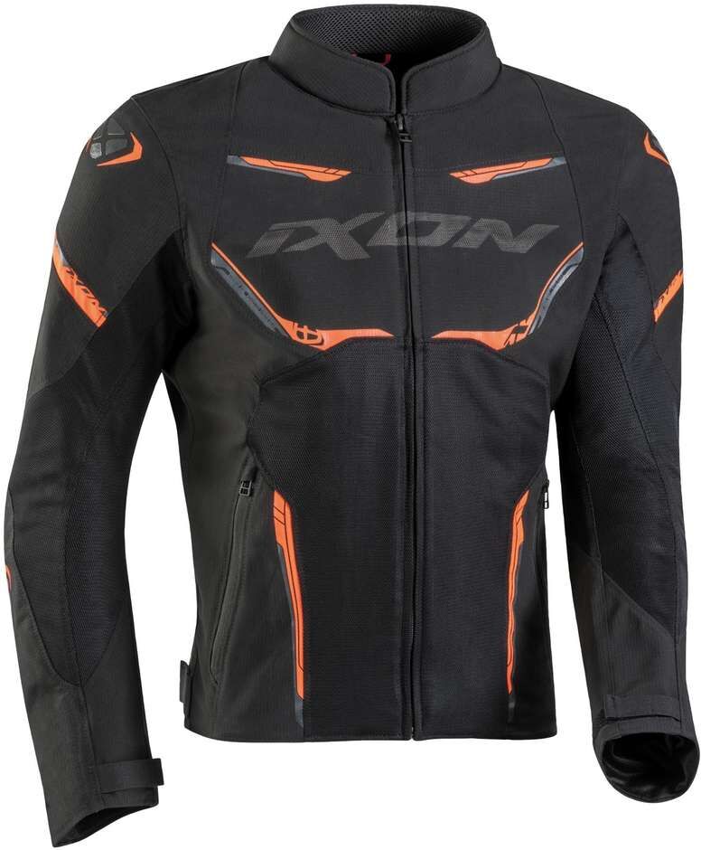 Giubbotto Moto Estiva Ixon STRIKER AIR Nero Arancione taglia XS