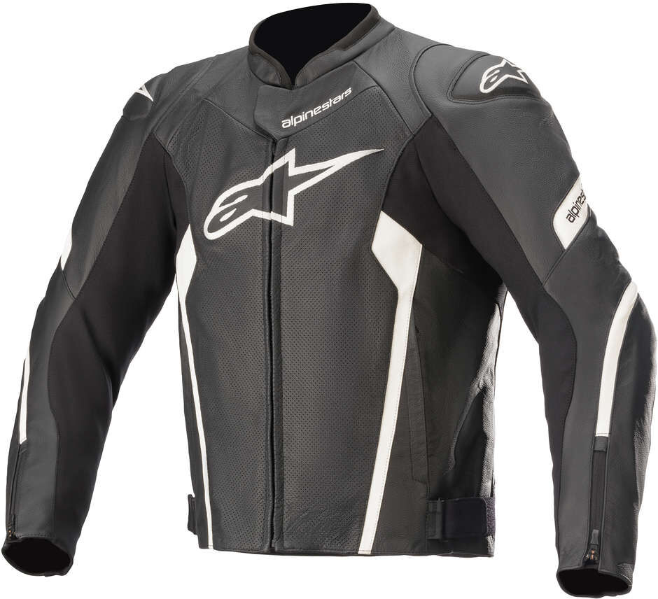 Giubbotto Moto in Pelle Alpinestars FASTER V2 AIRFLOW Nero B taglia 48