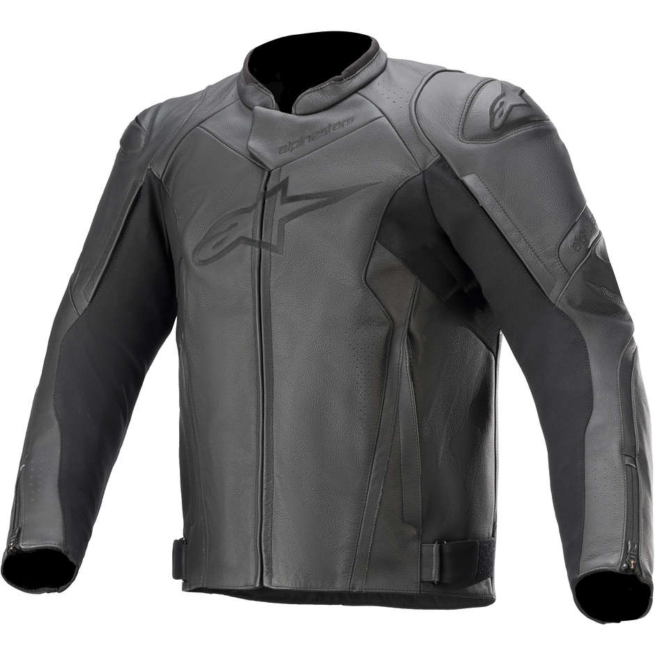 Giubbotto Moto In Pelle Alpinestars FASTER v2 Nero taglia 54