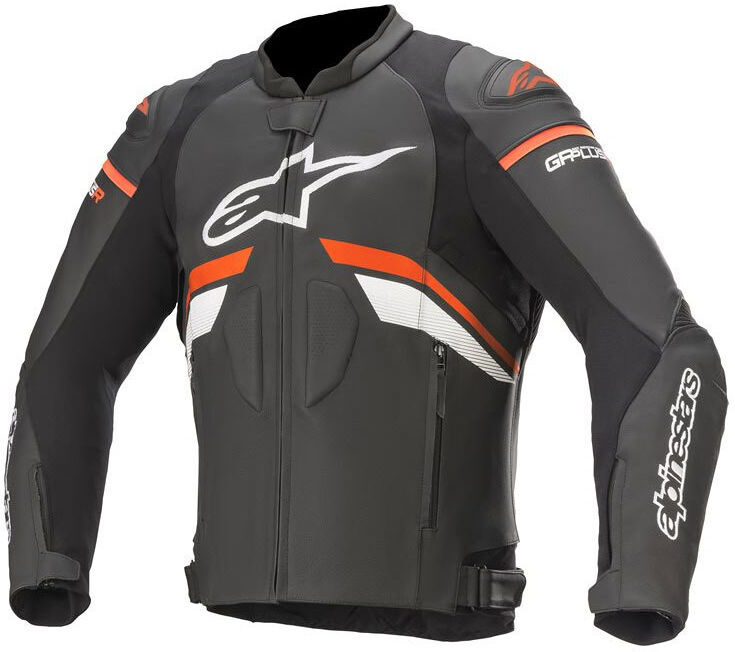 Giubbotto Moto in Pelle Alpinestars GP PLUS R V3 Bianco Fluo taglia 58