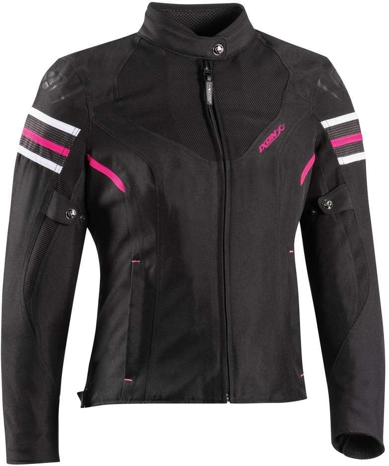 Giubbotto Moto Ixon ILANA EVO Nero Fucsia taglia XS