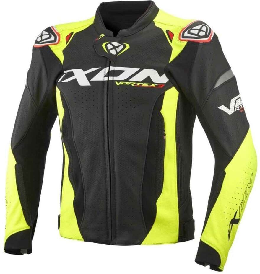 Giubbotto Moto Ixon VORTEX 3 JKT Nero Giallo Fluo taglia L