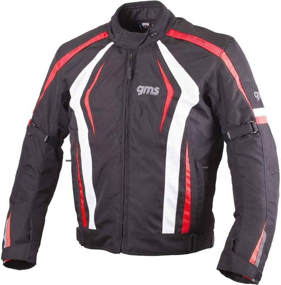 Giubbotto Moto Sportivo Gms PACE Nero Rosso Bianco taglia M