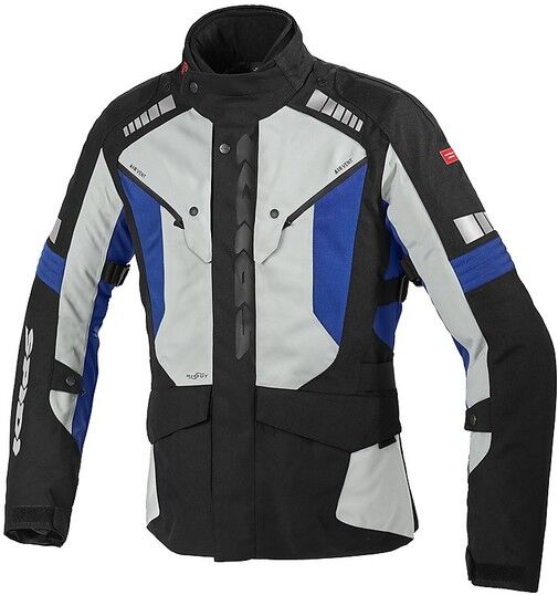 Giubbotto Moto Touring CE Spidi H2Out OUTLANDER Ghiaccio Blu taglia 2X