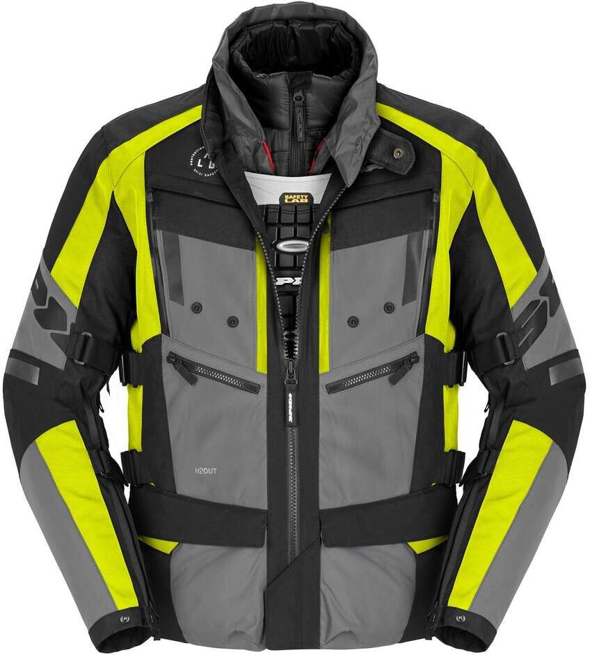 Giubbotto Moto Touring Spidi 4 SEASON EVO Giallo Fluo taglia 2XL