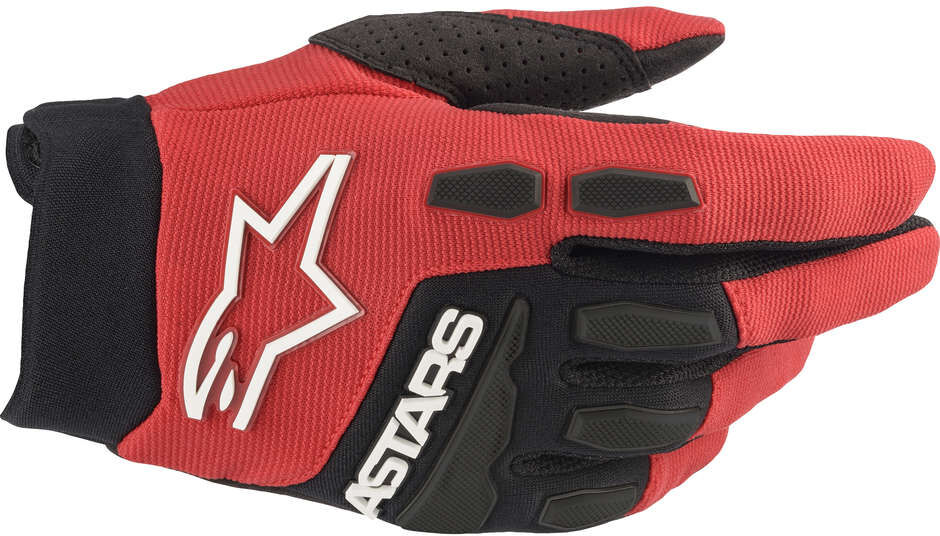 Guanti Moto Cross Enduro Alpinestars FULL BORE Rosso Nero taglia XL