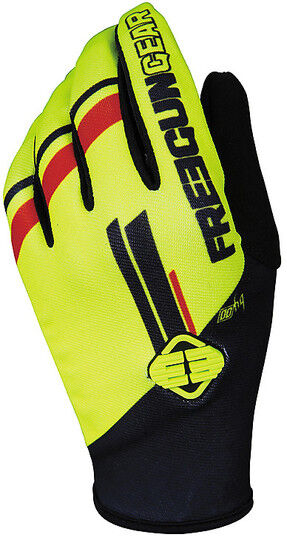 Guanti Moto Cross Enduro Freegun DEVO COLLEGE Giallo Fluo taglia 2XL