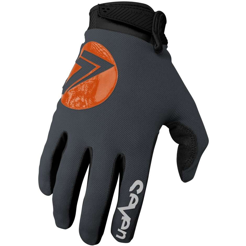 Guanti Moto Cross Enduro Seven Mx ANNEX 7 DOT Charcoal taglia XS