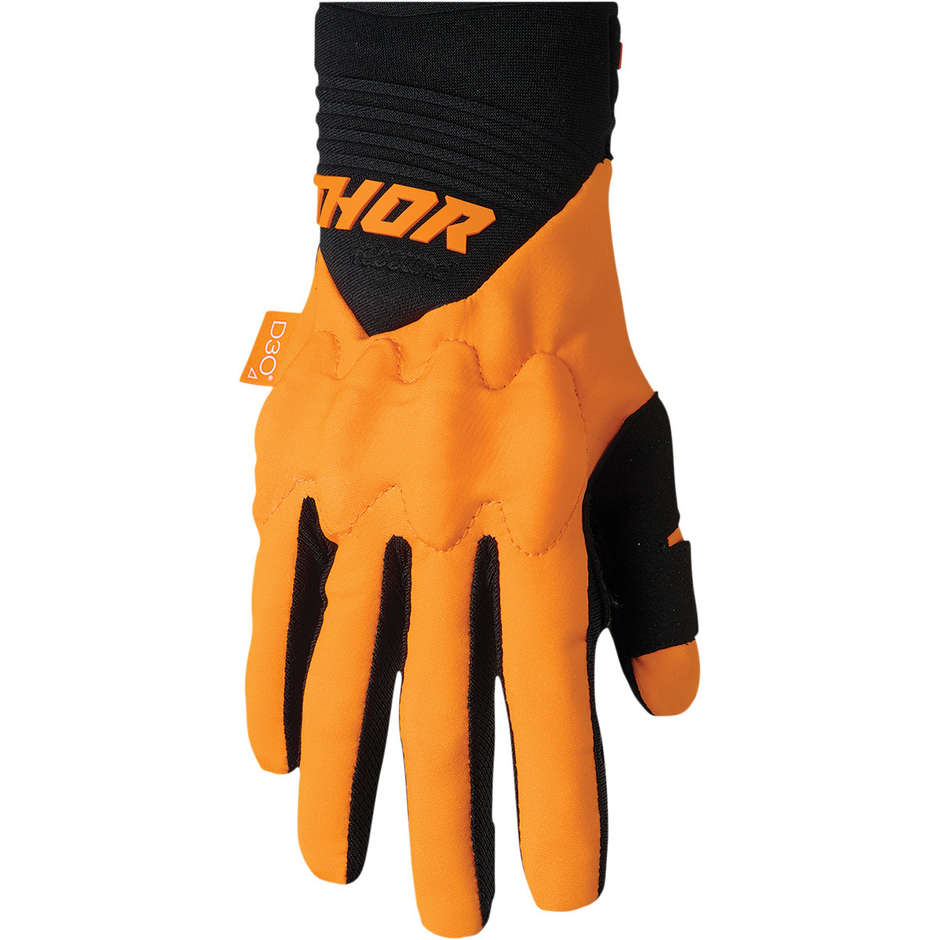 Guanti Moto Cross Enduro Thor REBOUND Arancio Nero taglia XL