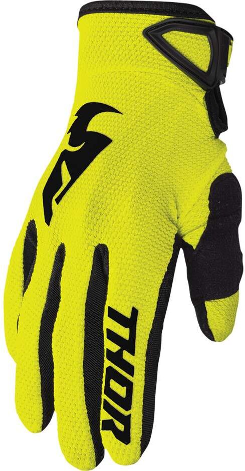 Guanti Moto Cross Enduro THOR SECTOR Giallo Fluo taglia M