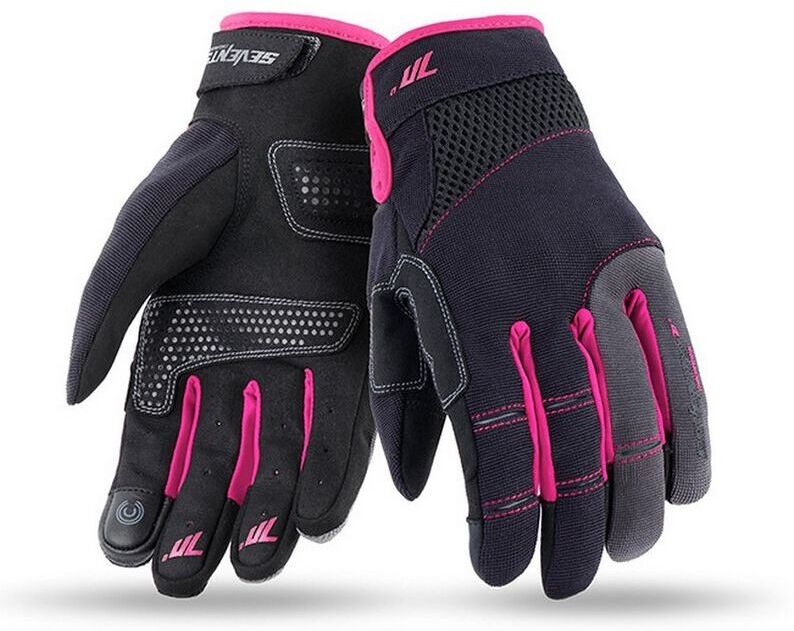 Guanti Moto Donna Estivi Seventy SD-C50 Lady Nero Rosa taglia XS