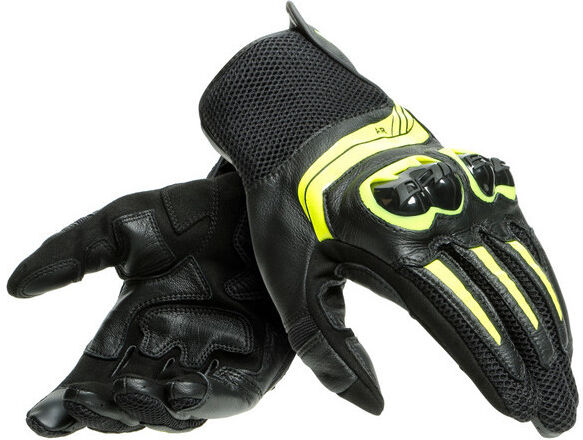 Guanti Moto Estivi in Pelle Dainese MIG 3 Nero Giallo Fluo taglia M