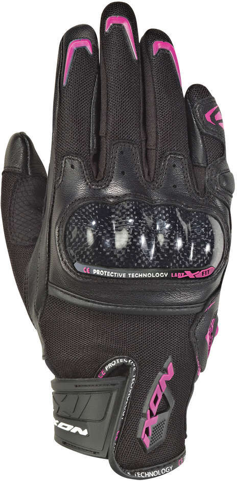 Guanti Moto Estivi Ixon RS Rise Air 2 Lady In Pelle e Tessut taglia S