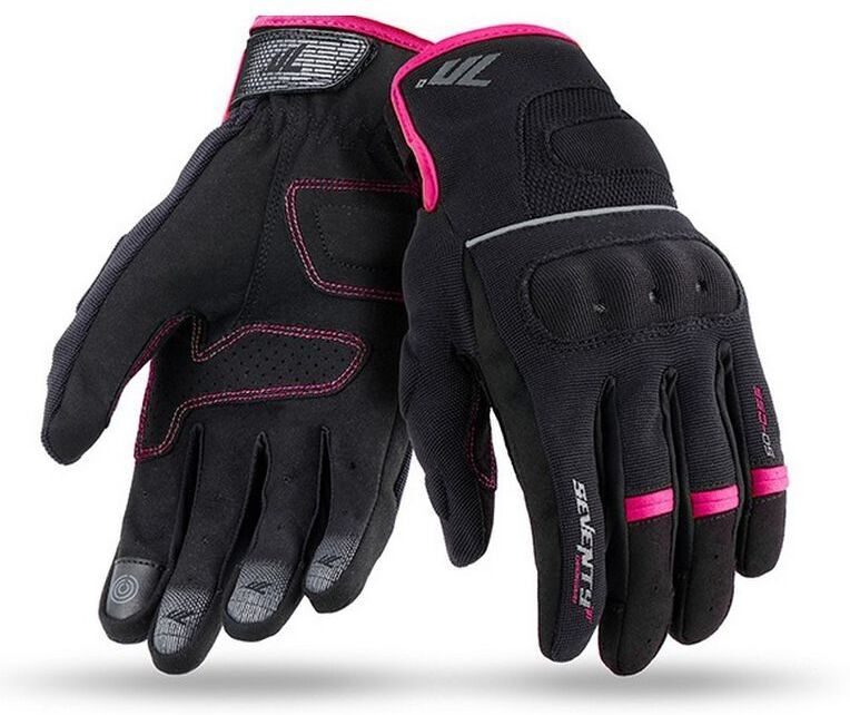 Guanti Moto Estivi Seventy C56 Lady CE Nero Rosa taglia XL