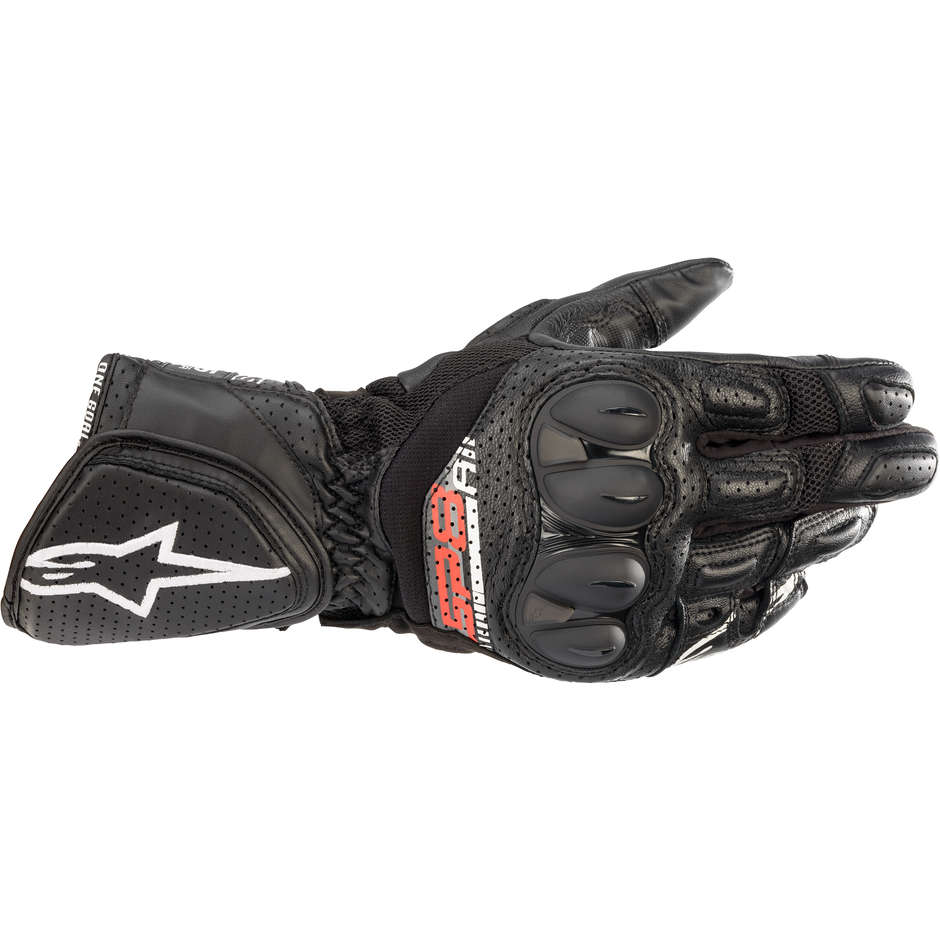 Guanti Moto in Pelle Estivi Alpinestars SP-8 V3 AIR Nero taglia M