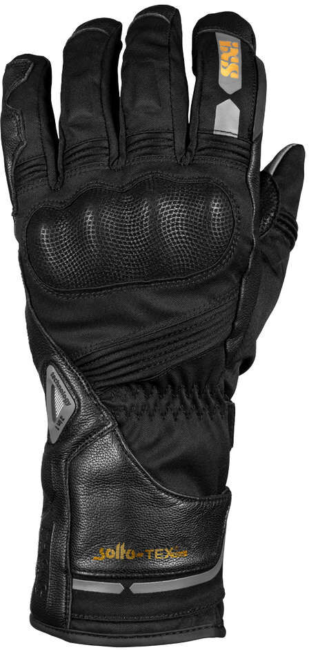 Guanti Moto In Pelle Turismo Ixs DOUBLE-ST+1.0 Nero taglia XS