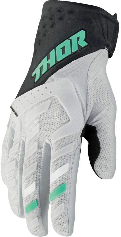 Guanto Moto Cross Enduro da Donna THOR SPECTRUM Nero/Menta taglia S