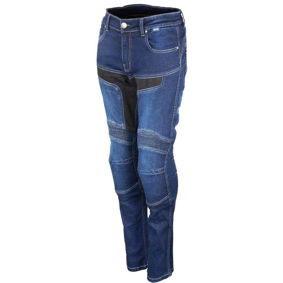Jeans Moto Donna Gms VIPER LADY Blu Scuro L30 taglia 38