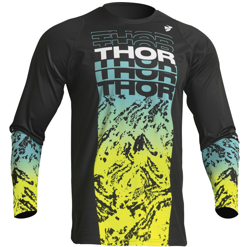 Maglia Moto Cross Enduro Thor JERSEY SECTOR Atlas Nero Azzur taglia S